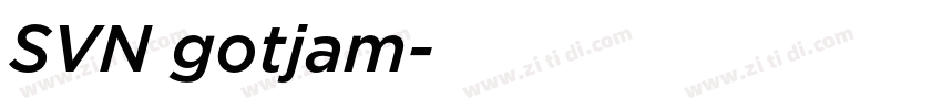 SVN gotjam字体转换